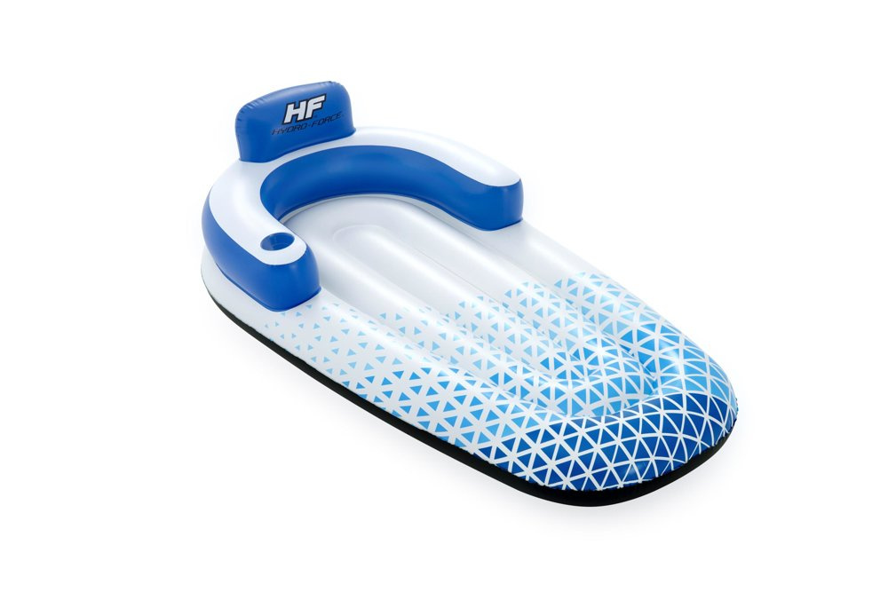 Pripučiamas plaustas bestway hydro-force indigo wave lounge, 191x107 cm
