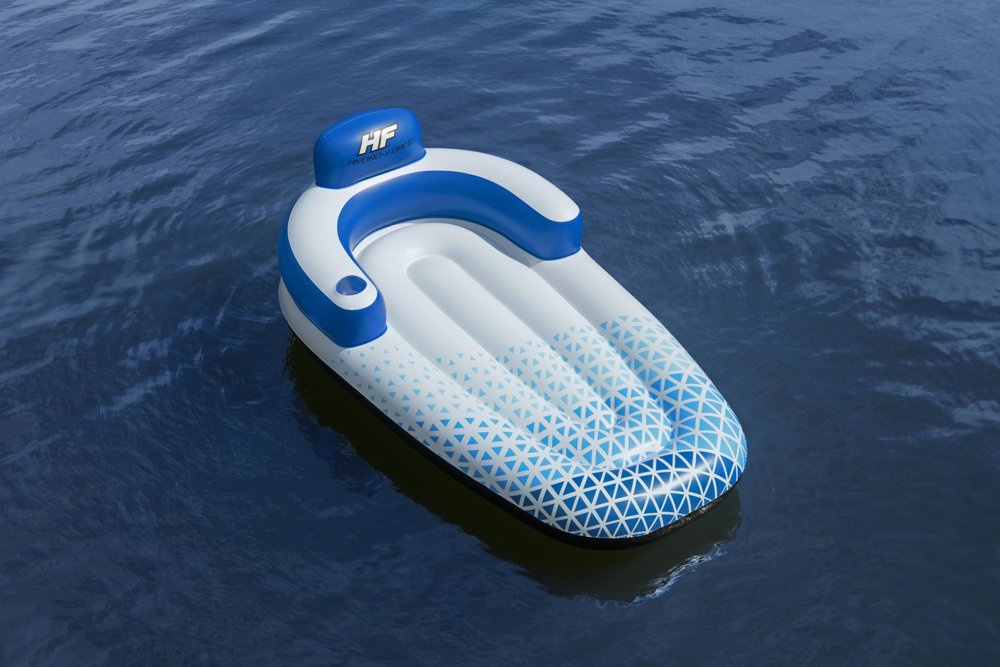 Pripučiamas plaustas bestway hydro-force indigo wave lounge, 191x107 cm