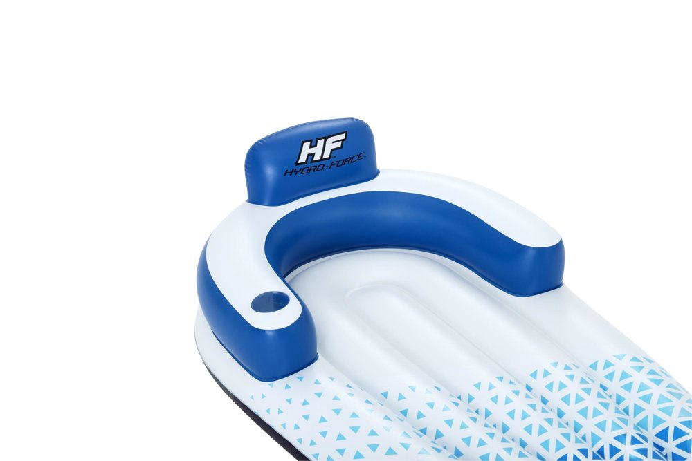 Pripučiamas plaustas bestway hydro-force indigo wave lounge, 191x107 cm