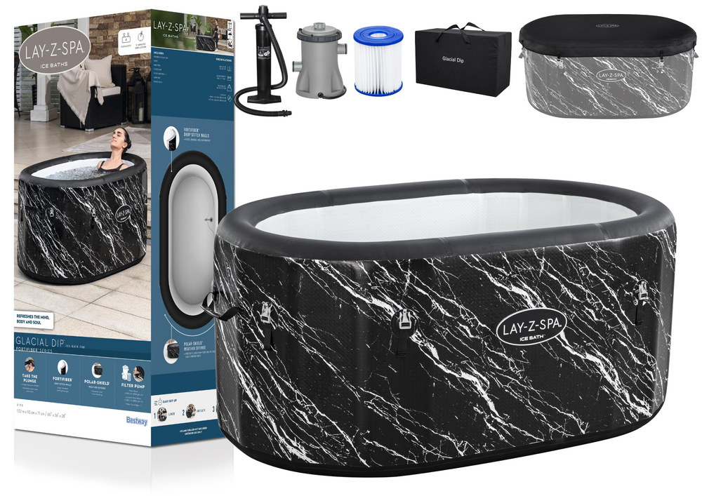 Pripučiama ledo vonia bestway 6002q, 152x92x71 cm