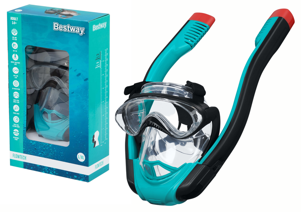Nardymo kaukė bestway hydro-pro, mėlyna