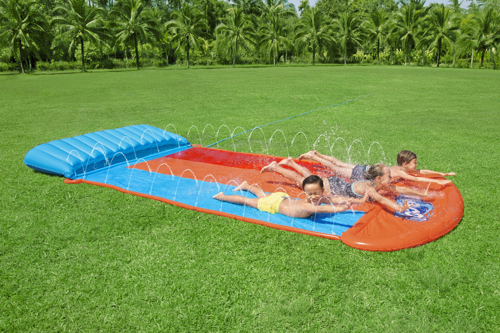 Trivietė vandens čiuožykla bestway, 488 cm