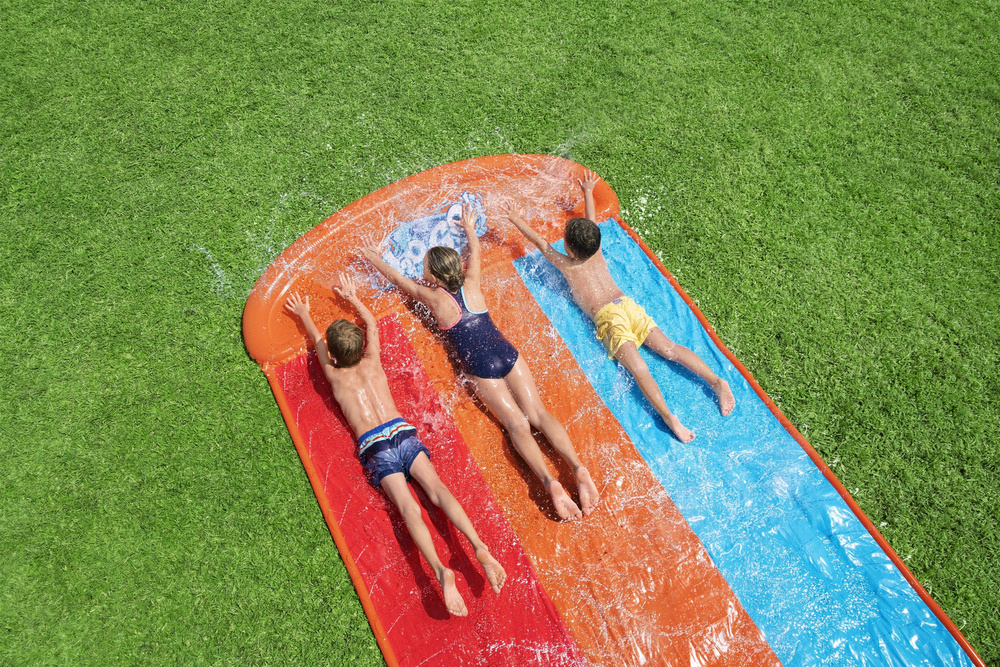 Trivietė vandens čiuožykla bestway, 488 cm