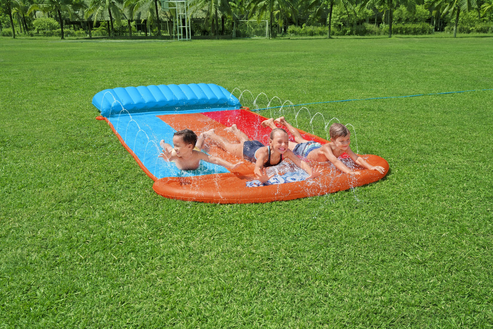Trivietė vandens čiuožykla bestway, 488 cm