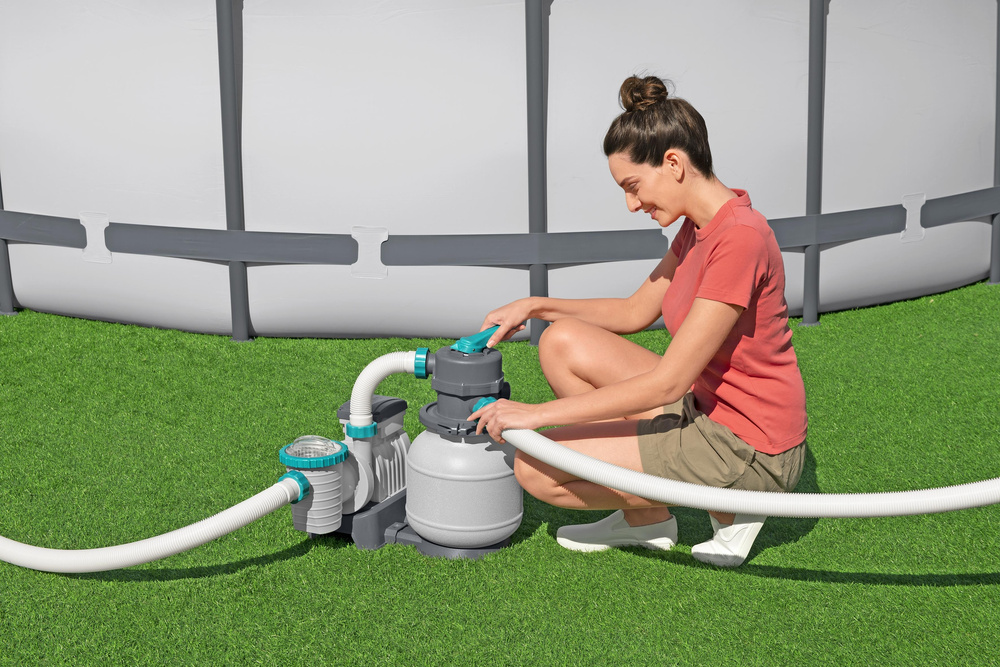 Baseino vandens smėlio filtras su pompa bestway flowclear, 5 678 l/h