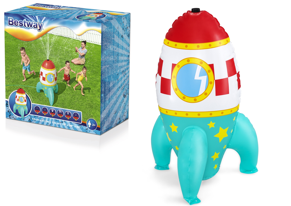 Bestway pripučiamas vandens fontanas raketa 64x61x102 cm.