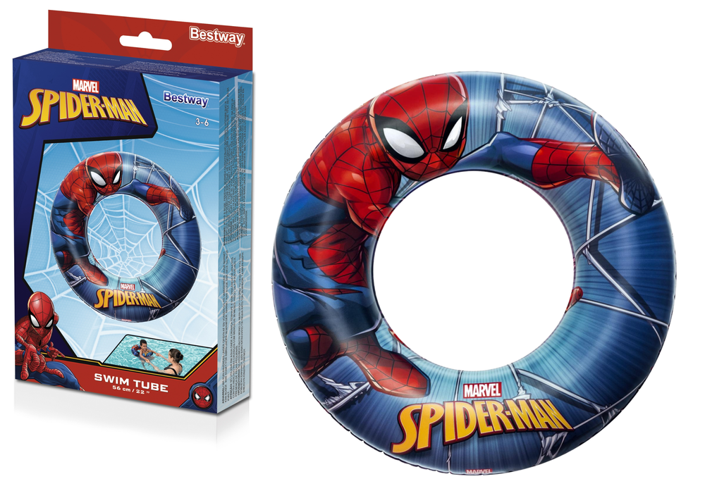 Pripučiamas ratas bestway spiderman , 56 cm