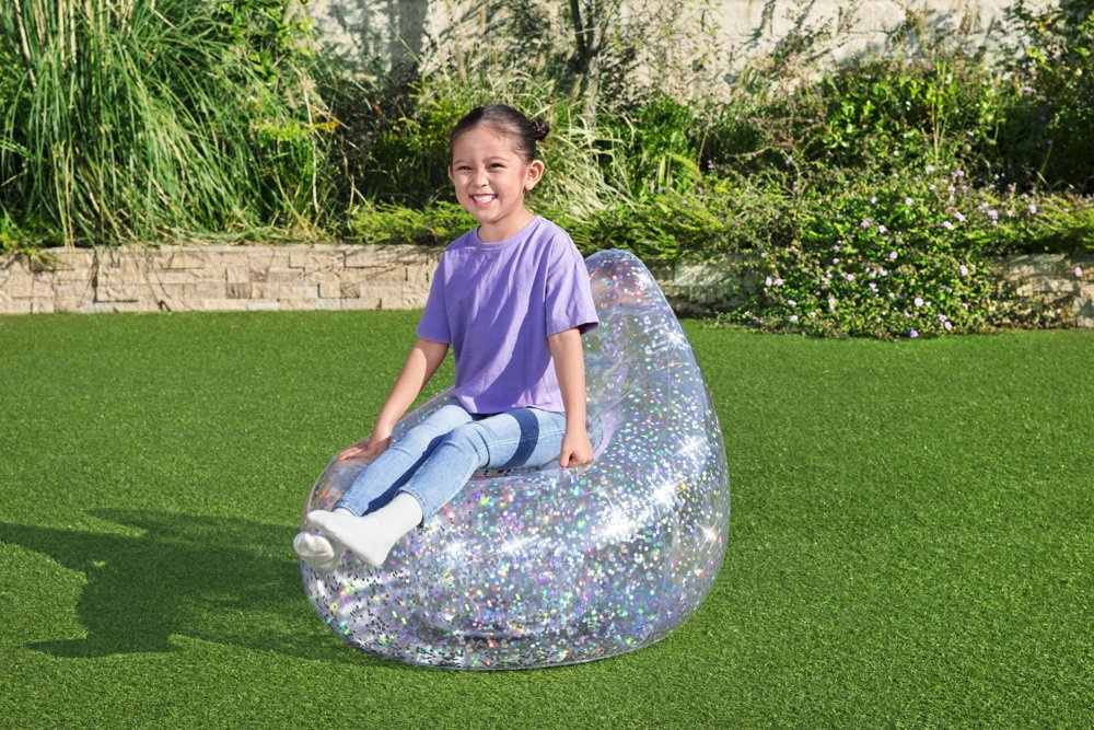 Pripučiamas fotelis bestway glitter dream, 72x64 cm