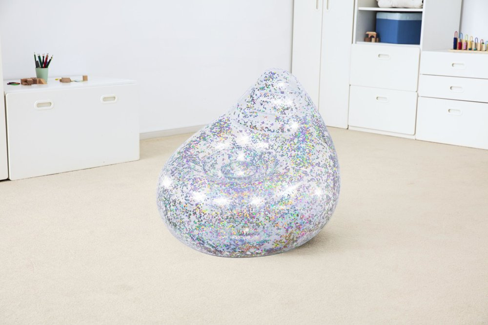 Pripučiamas fotelis bestway glitter dream, 72x64 cm