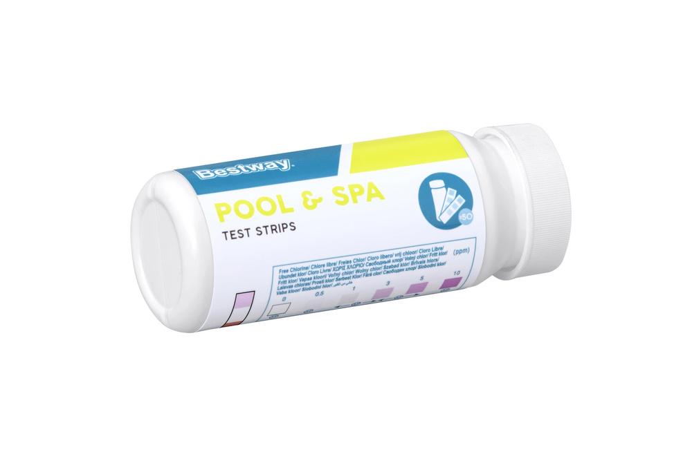 Baseino vandens testavimo juostelių rinkinys bestway flowclear, 50 vnt.