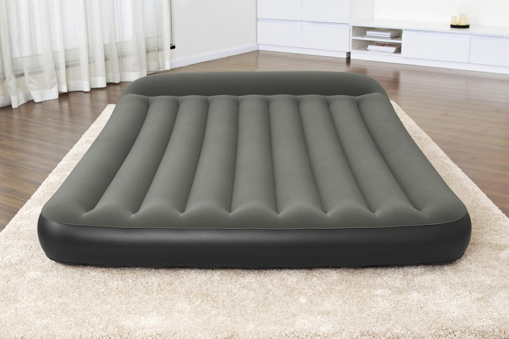Pripučiamas čiužinys bestway tritech queen 203x152x30 cm, su integruota pompa