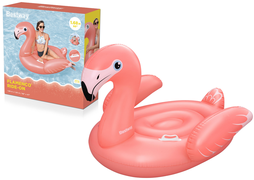 Pripučiamas flamingas 168 x 120 cm bestway