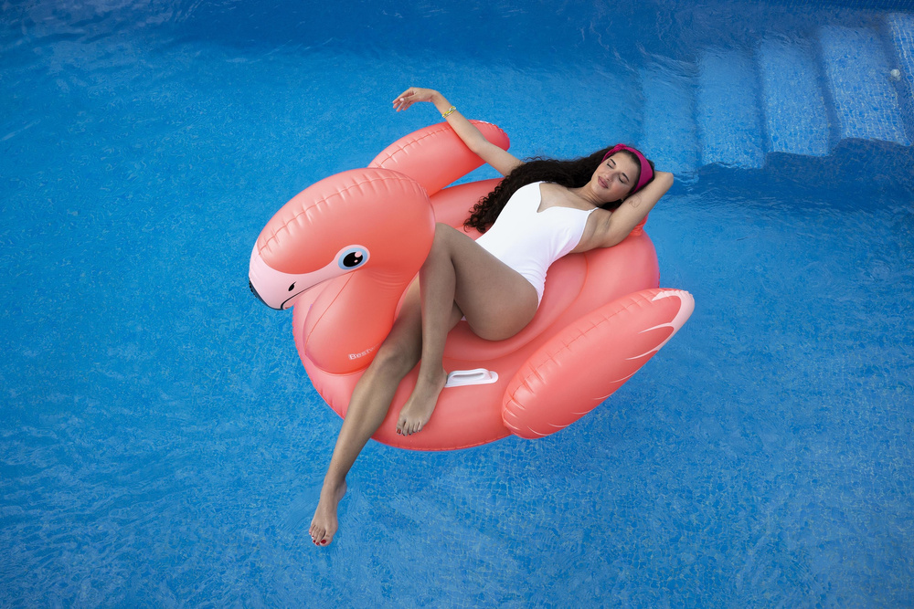 Pripučiamas flamingas 168 x 120 cm bestway
