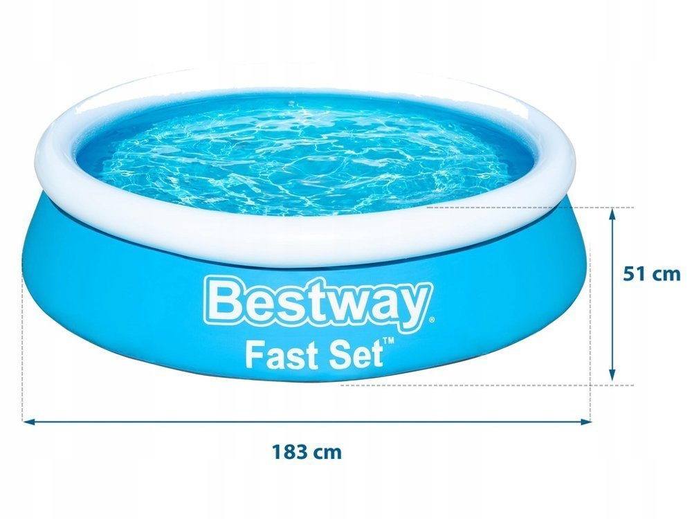 Baseinas Bestway Fast Set 183x51 cm, be filtro
