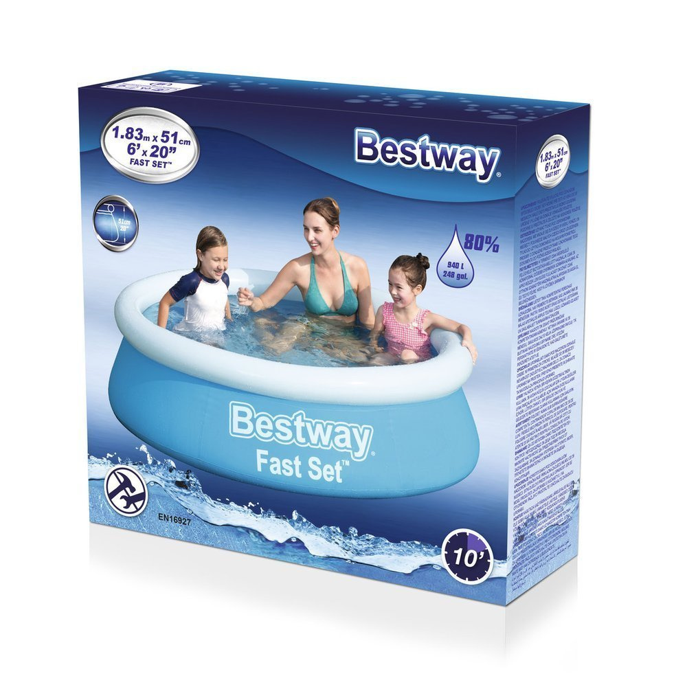 Baseinas Bestway Fast Set 183x51 cm, be filtro