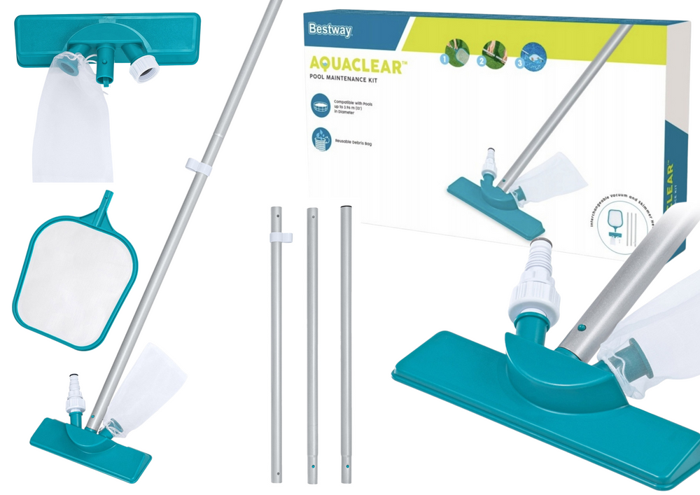 Baseino priežiūros rinkinys bestway flowclear, 3-jų dalių