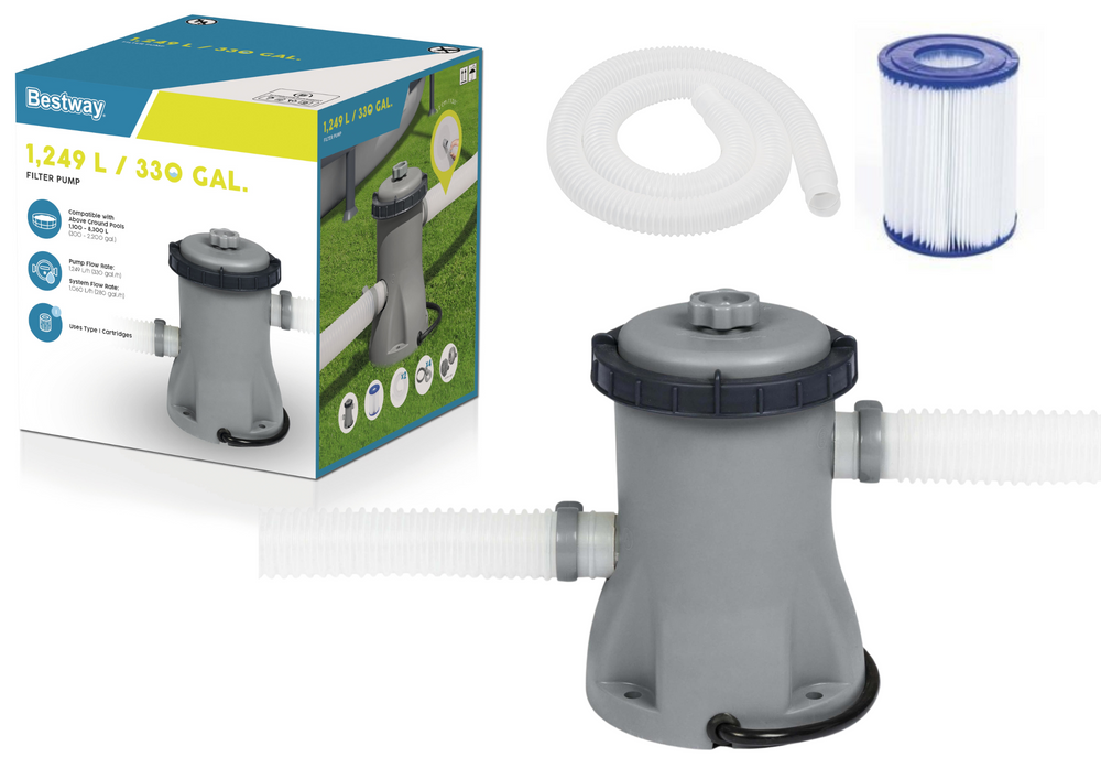 Baseino filtras su pompa Bestway Flowclear, 1249 l/val.