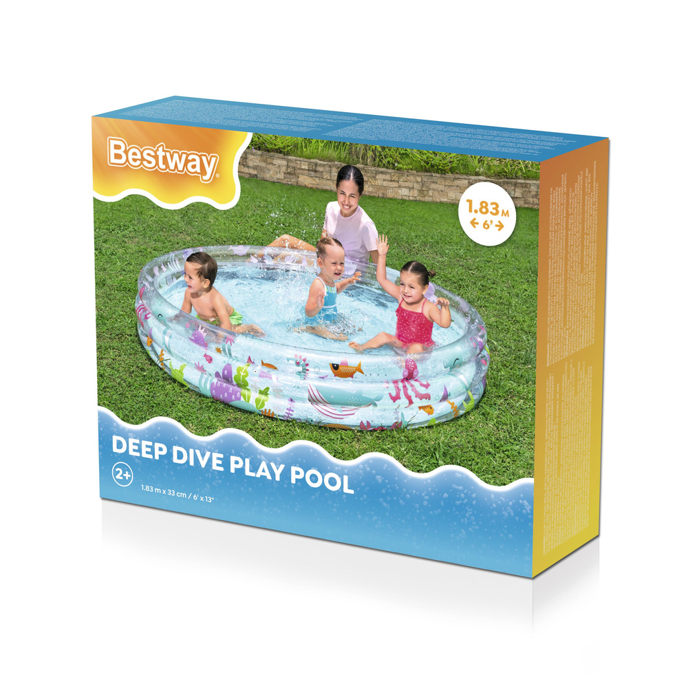 Pripučiamas baseinas 183 x 33 cm bestway 51005
