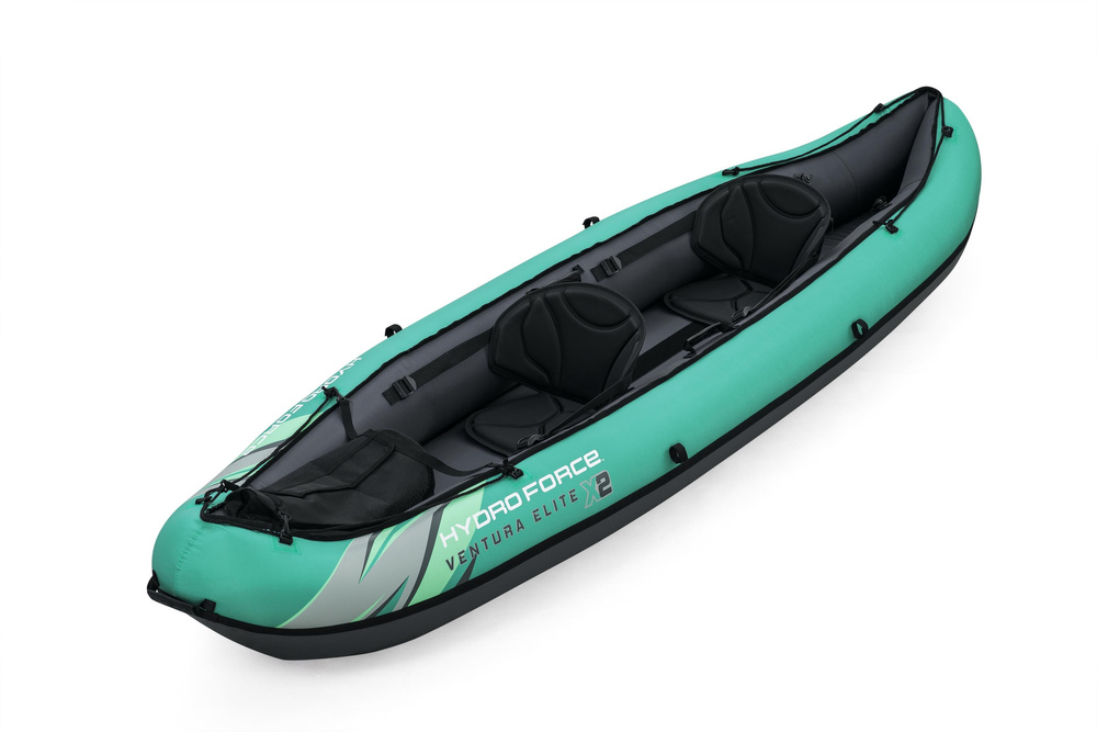 Bestway 2 asmenų baidarė ventura elite x2 pripučiama valtis hydro force irklai 65052