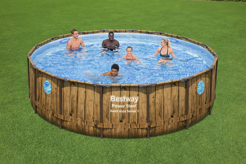 Sodo baseinas su rėmu 488 x 122 cm bestway 56725