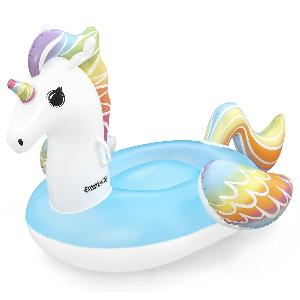 Pripučiamas plaustas bestway unicorn, 150x117x95 cm