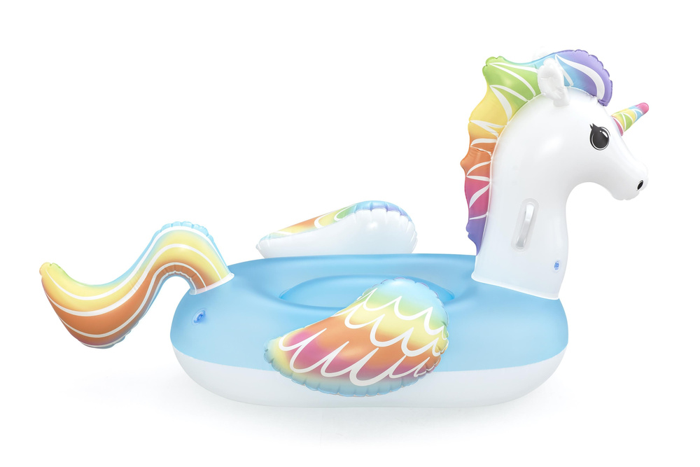 Pripučiamas plaustas bestway unicorn, 150x117x95 cm