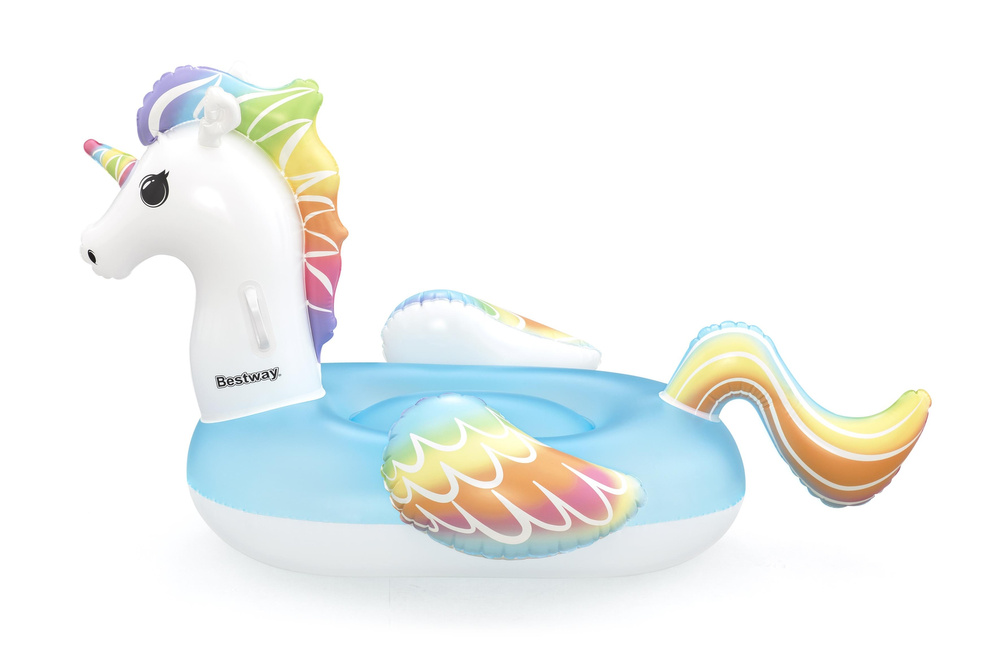 Pripučiamas plaustas bestway unicorn, 150x117x95 cm