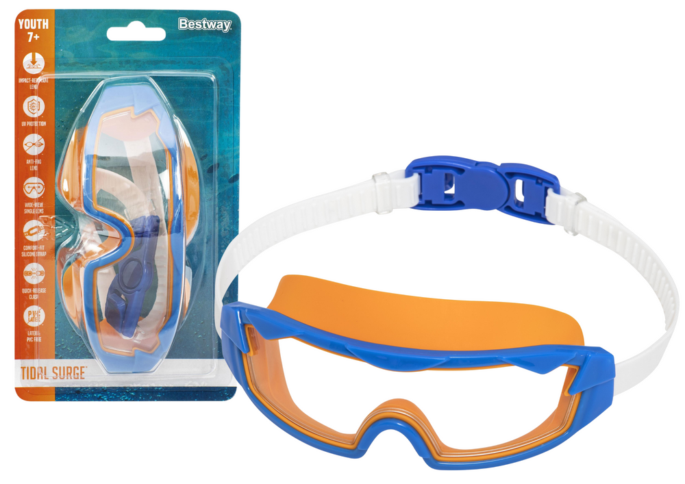 Plaukimo akiniai vaikams bestway 21179, oranžiniai