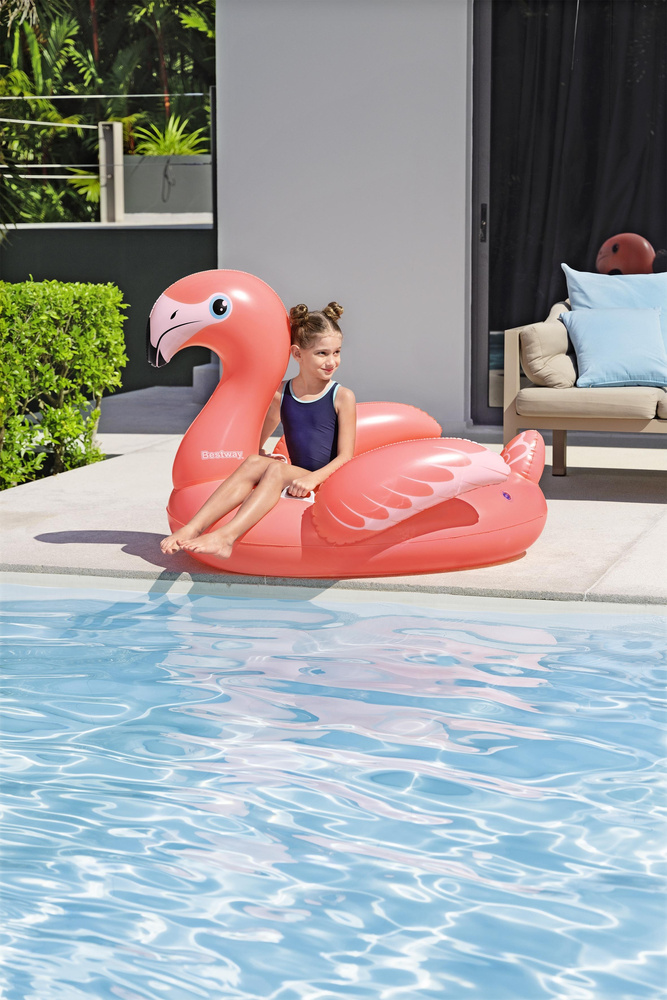 Pripučiamas flamingas bestway 138 x 107 cm