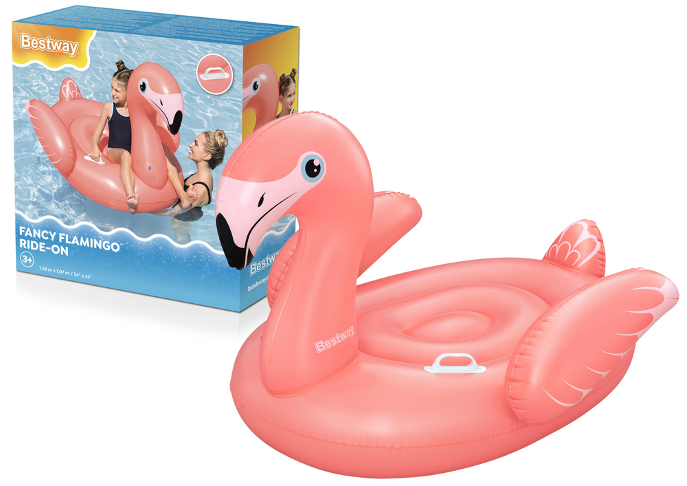 Pripučiamas flamingas bestway 138 x 107 cm