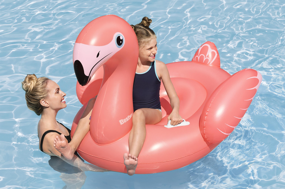 Pripučiamas flamingas bestway 138 x 107 cm