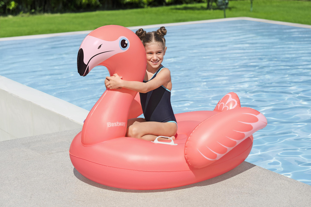 Pripučiamas flamingas bestway 138 x 107 cm