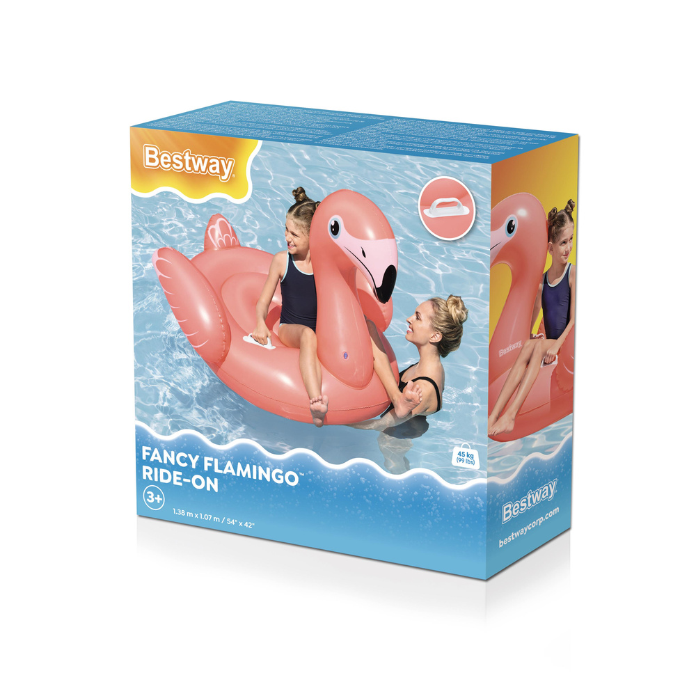 Pripučiamas flamingas bestway 138 x 107 cm