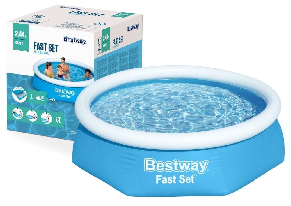 Baseinas Bestway Fast Set 244x61 cm, be filtro