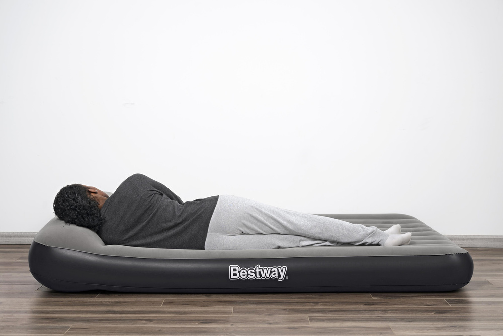 Pripučiamas čiužinys bestway 150 x 203 x 30 cm su usb pompa