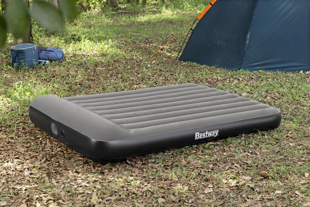 Pripučiamas čiužinys bestway 150 x 203 x 30 cm su usb pompa