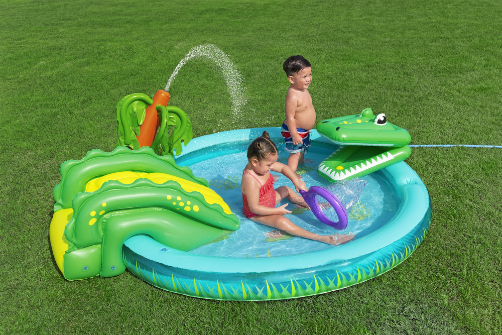 Bestway 53166 wodny plac zabaw zatoka krokodyli 2.24m x 1.81m x 72cm