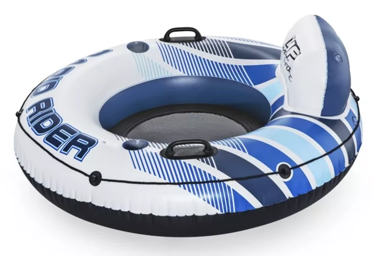 Pripučiamas plaukimo ratas bestway, 135 cm, baltas
