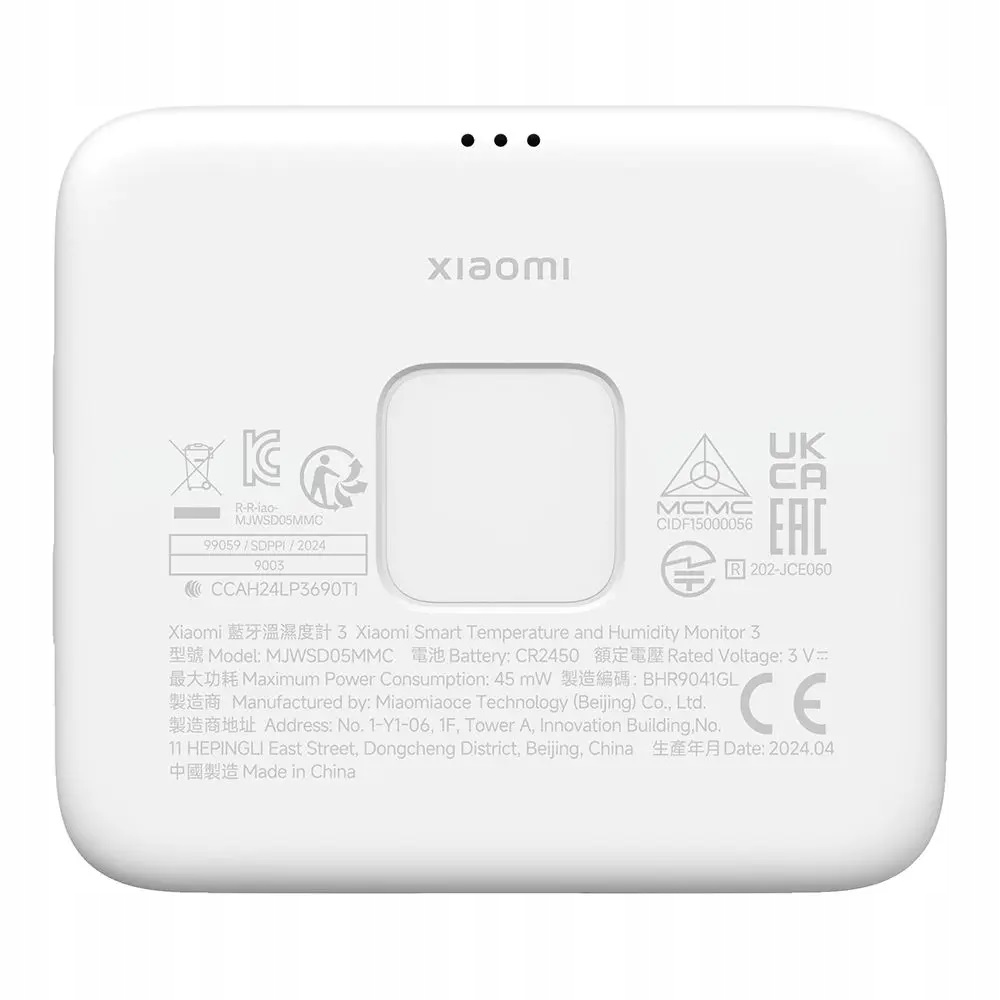 Temperatūros ir drėgmės matuoklis Xiaomi Mi 3