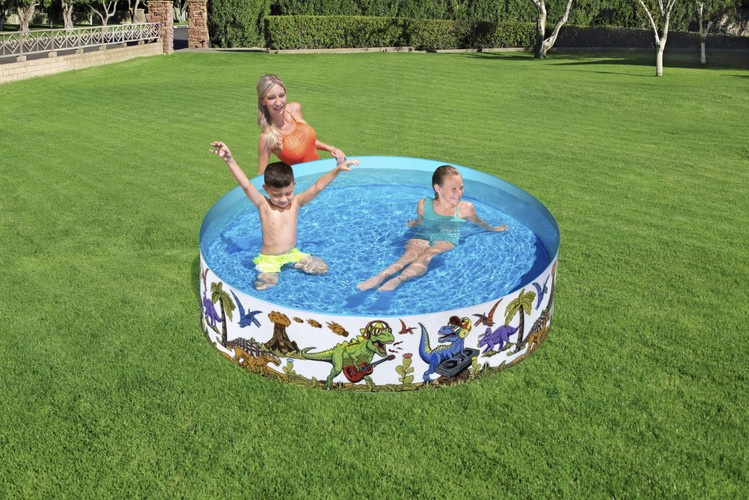 Ramstinis baseinas bestway fill 'n fun dinosaur, 183x38 cm