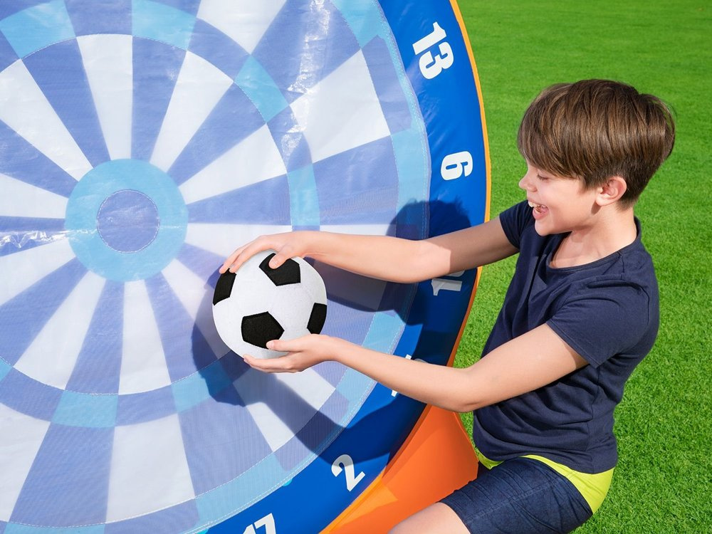 Pripučiamas lauko smiginis vaikams bestway all star kickball, oranžinis