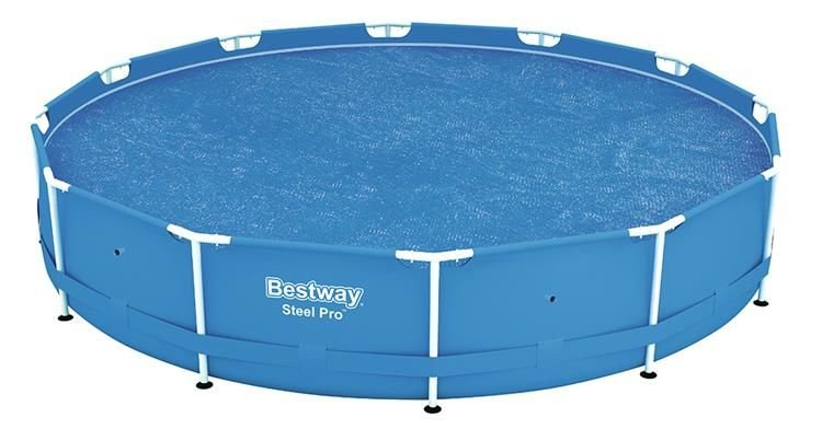 Baseino uždangalas bestway flowclear solar 366 cm