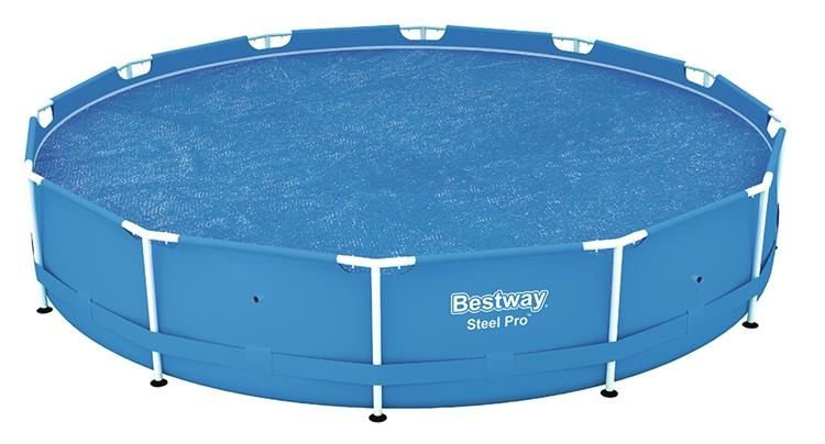 Baseino uždangalas bestway flowclear solar 366 cm