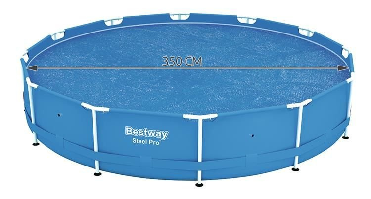 Baseino uždangalas bestway flowclear solar 366 cm