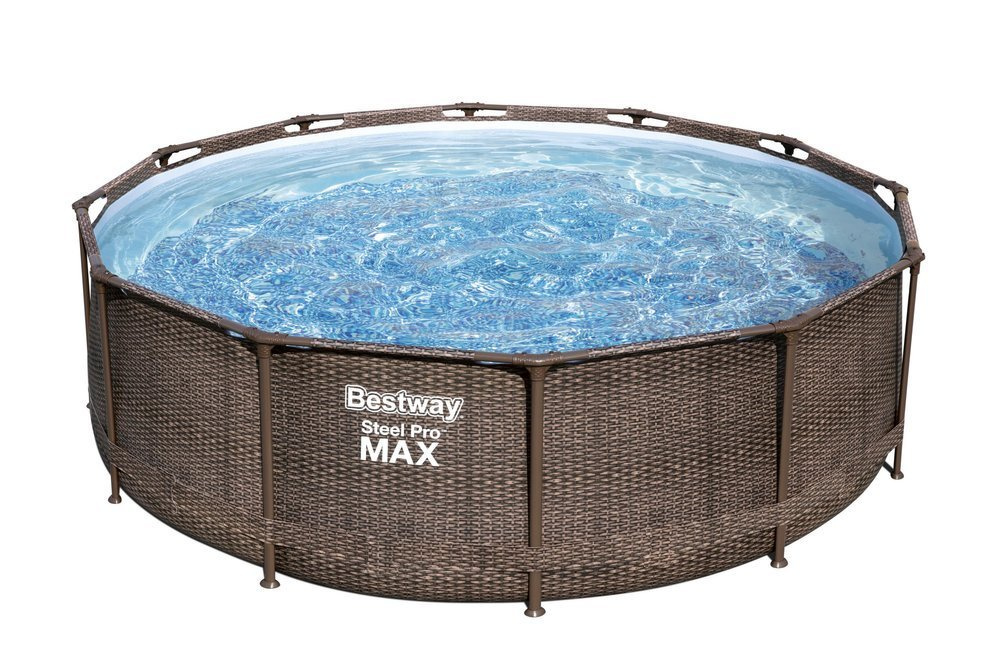 Karkasinis baseinas bestway steel pro max swim vista 366x100 cm, su filtru