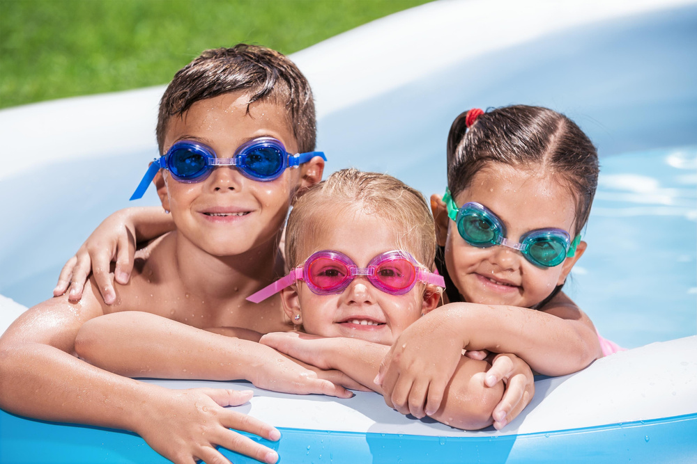 Pripučiamas baseinas bestway lagoon family, 262x157x46 cm