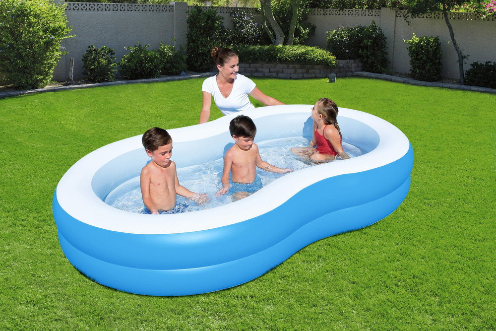 Pripučiamas baseinas bestway lagoon family, 262x157x46 cm