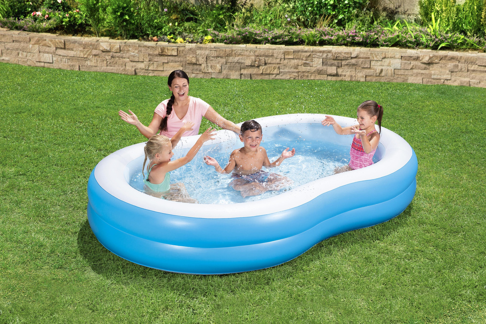 Pripučiamas baseinas bestway lagoon family, 262x157x46 cm