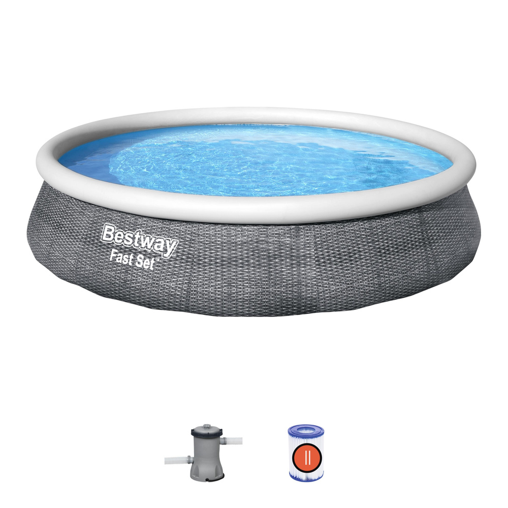 Baseinas Bestway Fast Set 396x84 cm, su filtru