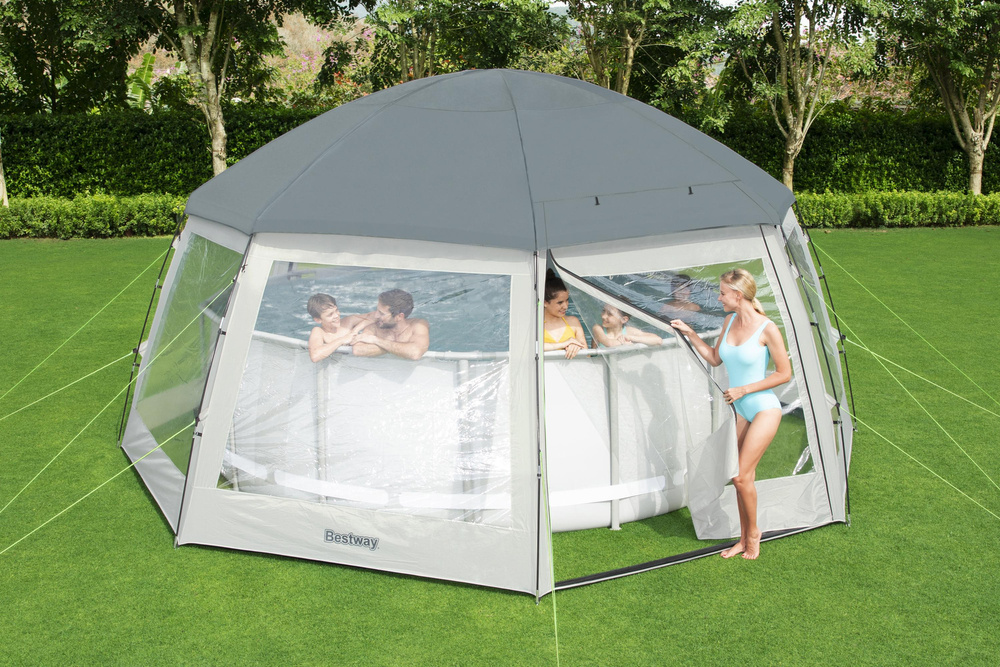 Pavėsinė baseinui bestway flowclear, 600x600x295 cm